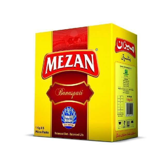 Buy Mezan Banaspati Ghee 1 KG X 5 Pillow Packs By Mezan Group At www.alrehmanstore.pk Buy Mezan Banaspati Ghee 1 KG X 5 Pillow Packs By Mezan Group At www.alrehmanstore.pk