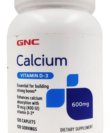 GNC Calcium ( Vitamin D-3 ) 600mg -120 Caplets