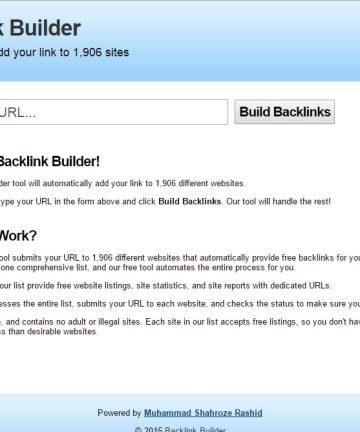 Backlink Builder Script [PHP]